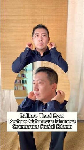 Relieve tired eyes and restore facial edema #wellness #relieve #facial #edema #health #massage #tap