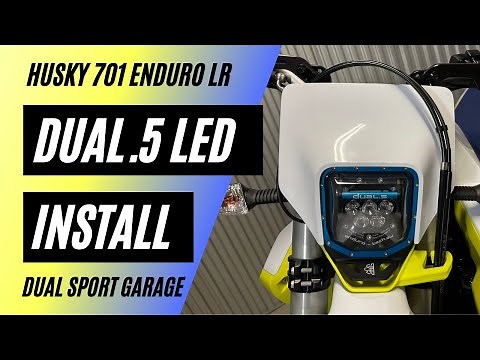 2020 Husqvarna 701 enduro LR headlight Upgrade to the Dual.5 LED headlight