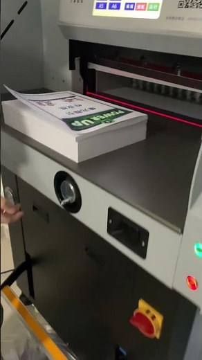 551-09EP flagship v2.0 hydraulic paper cutter and 100D heavy duty stitcher have been installed