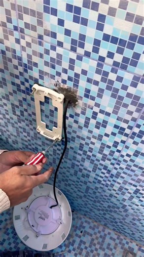 How to fix light in pool #best way to care of leakage #riyadh #saudiaarbia #pool#service #call #now