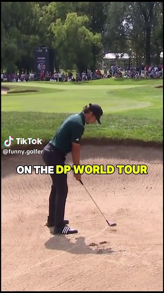 The Ball Landed on STOMACH?! 😱 #golf #golftiktok #golfswing