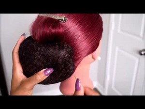 Low Chignon with Hair Cushion Perfect for Beginners