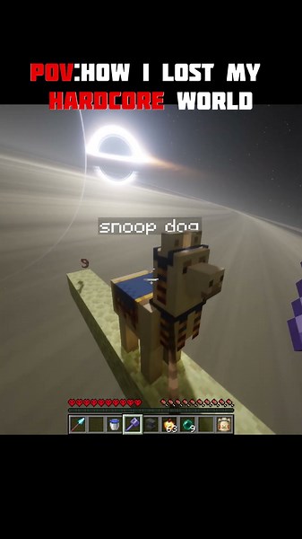 Snoop dog took my hardcore world #minecraft