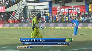 IND vs AUS 2017, 3rd ODI: Travis Head Wicket | BCCI.tv