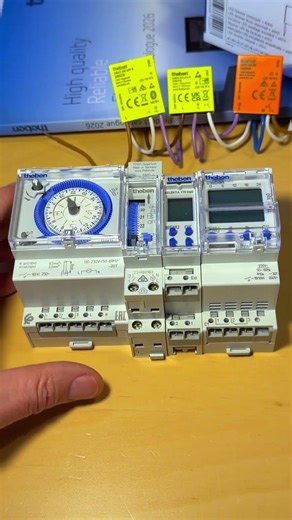 Analogue and digital time switches made by Theben | #electrician #electrical
