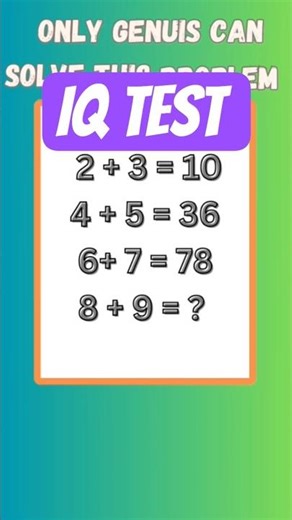 Maths Puzzle for Genius| #viral #quiz#maths #mathspuzzle #shorts #mindbendingquiz #braintest #logic