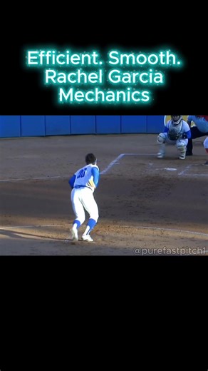 Efficient. Smooth. Rachel Garcia Mechanics #softball #pitching #mechanics #purefastpitch #softballtiktoks