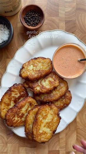 Garlic Parmesan hashbrowns