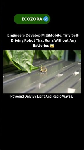 MilliMobile: Tiny Battery-Free Robot Powered By Light & Radio #innovation #robot #shorts
