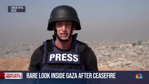 Rare look inside devastated Gaza neighborhood