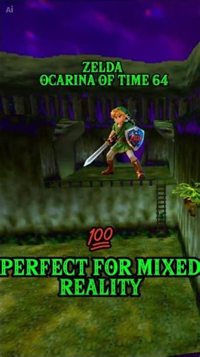 Zelda N64 Mixed Reality ? #Zelda #VRGaming #Capcut #nintendo