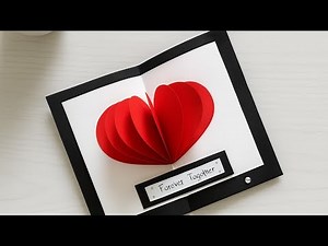 Easy DIY Pop-Up Heart Card Tutorial - Perfect Handmade Valentine's Day Greeting Card!