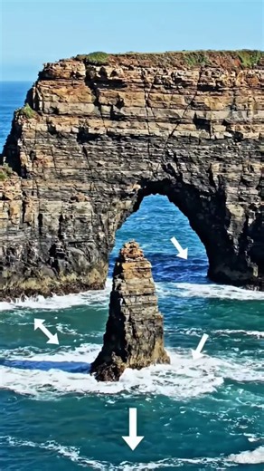 Coastal Landforms by Wave Erosion | Sea Cave, Sea Arch, Sea Stack & Stump | Geography #geoeducation