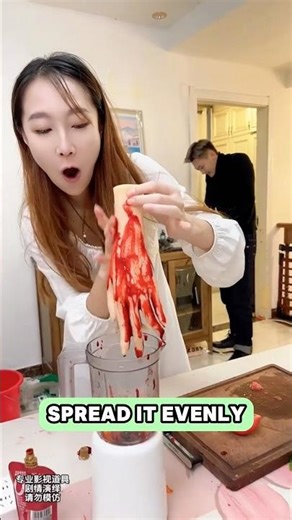 Using a fake hand prop to prank my boyfriend.