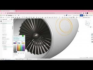 Jet Engine ( Gas Turbine) Project AERO(part 2) by Onshape #onshape #caddesign #jetengine #aeroplane