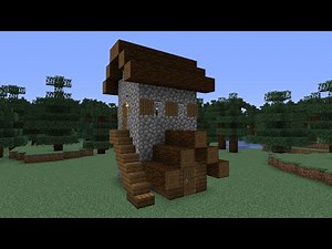 How To Build a Minecraft Taiga Village Medium House 2