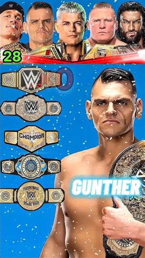 Brock Lesnar vs Cena vs Roman Reigns vs Cody vs Gunther | WWE Title Comparison 2026🔥 #wwe #wrestling