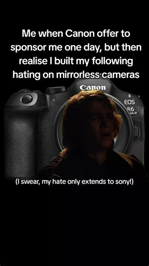 Alt Caption: me when I eventually buy a mirrorless despite hating on them for years. Mind You- it would have to be the R6 Miii or better If youre new here, my name is Matt! I'm a london based street and occational event photographer shooting for the last 6 years on a Canon EOS 600D and since December 2025 on a EOS 90D - an absolute beast of a DSLR. I almost always use the 50mm F1.8 lens (nifty fifty) or 28-80mm and shoot in full manual mode (auto ISO). I'm on the road to 1k! I'd massively apprec