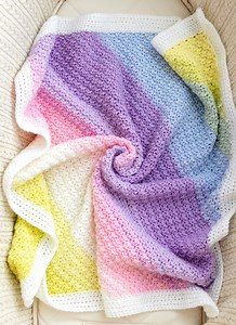 Crochet Baby Blanket Pattern | PDF   Video Tutorial | Suzette Stitch, C2C Style | Instant Download - Etsy