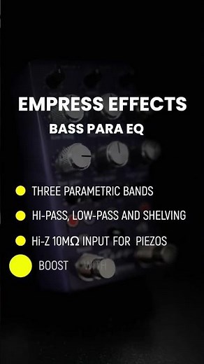 Empress Effects Bass ParaEQ - super detailed SLAP SOUND!