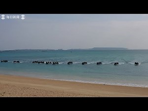 陸自水機団が米軍と共同訓練 沖縄で実動訓練は初