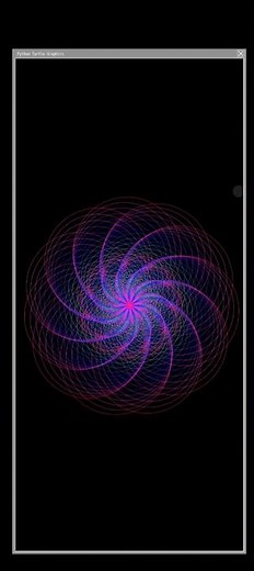 new animated circle by turtle python | graphics ⭕ #coding #viral #codingart #visualcoding #shorts