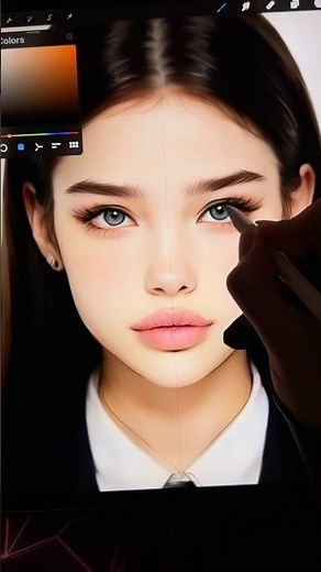 How to draw digital girl