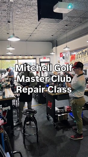 Mitchell Golf Equipment on Instagram: "Come learn how to dial those clubs up like the pros 🤘 It’s full set build day today, there is smoke coming off these clubs, and the good times are flowing. Join us next year and stay tuned as we continue to roll out updates with what’s going on with Mitchell Golf 🫵🏼 #golf #clubrepair #class #school #master #masters #pga"