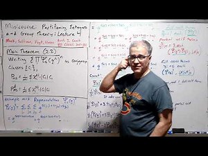 Partitioning Integers and Group Theory Lecture 4 — The Main Theorem: Representations to Partitions