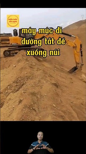 excavator takes a shortcut down the mountain 😍❤👌#excavator #excavator #excavator_driver