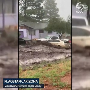 105K views · 746 reactions | WOW!  WASHED AWAY: Strong floodwaters swept this car down an Arizona street. | KOCO 5 News | Facebook