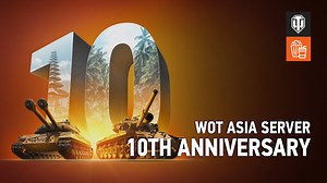 5.8K views · 341 reactions | Happy 10th Birthday World of Tanks Asia. What a wild ride it's been, but it's not over yet. We have missions, offers, and more! The celebrations start here: https://worldoftanks.asia/en/Happy-10-Anniversary-Asia/ Come and read about the mission set and get the best Tier III premium tank ever! (That was a joke). But seriously, Admin-chan enjoyed that tank, it's faster than it looks! | World of Tanks | Facebook