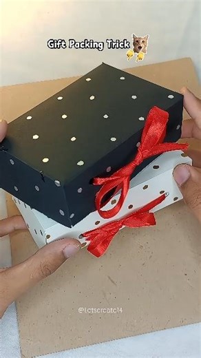 Gift Packing Trick 🎁 Wrap Gifts Like This! #letscreate14#shortsfeed#fyp#gift