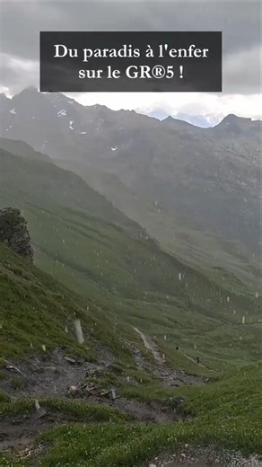 From paradise to hell on the GR®5! 🏔️ #shorts #trekking #alps