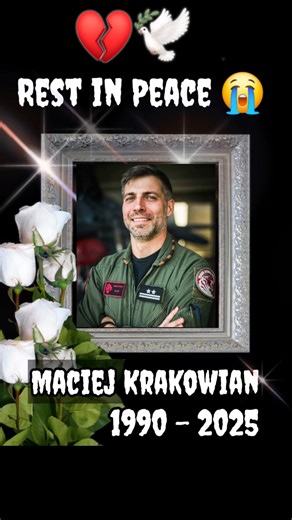 Rest in peace, Major Maciej Krakowian 🕊💔 ❤️🇵🇱 Drop a heart for the fallen F-16 pilot. Major Maciej “Slab” Krakowian, leader of the Tiger Demo Team Poland, tragically died in the F-16 crash in Radom at just 35. He leaves behind his wife and two young children. #majormaciej #MajorMaciejKrakowian #RIP #memorial #funeral #funeralservices #UpdateNews | GSE News
