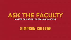 Simpson’s MMCC program gives students unmatched podium time and in-depth choral literature training to help them grow as confident conductors and deeper, more skilled musicians. Discover how the MMCC can elevate your craft: simpson.edu/MMCC | Simpson College