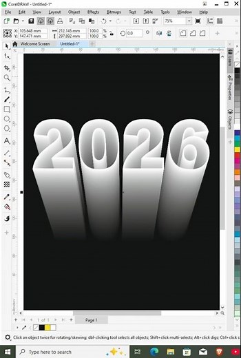 New Text Effect ideas in Coreldraw
