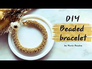 DIY Elegant & Sparkling Beaded Bracelet | Beading Tutorial by Marie Beadsy