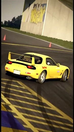 Drifting Keisuke Takahashi's RX-7 #shorts #initiald #assettocorsa
