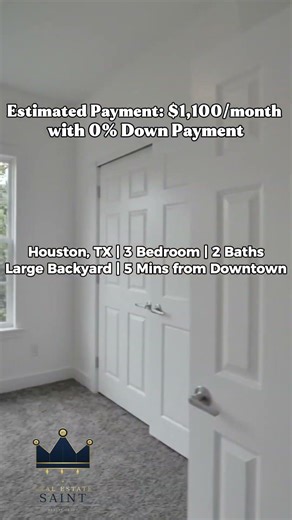 $1,100/Month House in Houston (0% Down!)