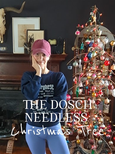 Her name was Pauline Dosch. What a beautiful Christmas tradition she left us with. 🎄 #needlesschristmastree #deadchristmastree #christmastreeideas #holidaytraditions #charliebrownchristmastree