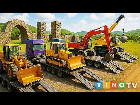 Amazing Construction Trucks Show 🚧 Construction Vehicles Uses Simulation Compilation