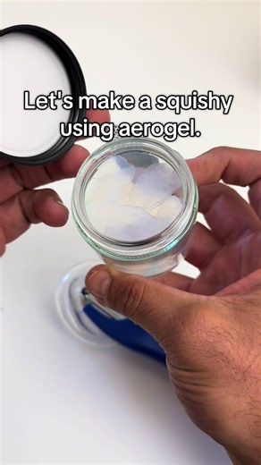 Aerogel squishy 😋🤩🤩 #aerogel #squishy #stressball #diy #asmr | aerogel