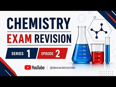 CHM 101 Chemistry Exam Revision (Part 2) | Questions and Answers -WAEC, JAMB, 100L