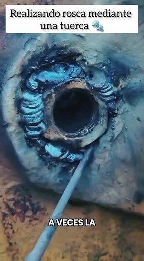 How to create a thread using a nut as a base #welding #use #tools #nuts