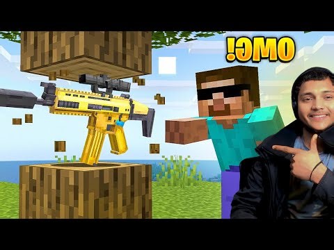 Minecraft But Every Drop is a Gun!