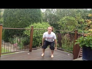 Squat with Overhead Arm Swing with Rotation