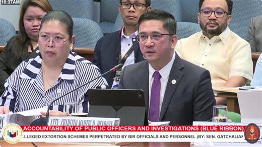 🛑WATCH LIVE NOW‼ Public Hearing of the Committee on Accountability of Public Officers and Investigations (Blue Ribbon) Presiding: Senate President Pro Tempore Panfilo "Ping" M. Lacson February 10, 2026 | Tuesday | 10:00AM AGENDA P.S. Res. No. 180 - Alleged Misuse and Weaponization of LOA by Personnel of BIR (By: Sen. E. Tulfo) P.S. Res. No. 201 - Alleged Extortion Schemes Perpetrated by BIR Officials and Personnel (By: Sen. Gatchalian) Status of the Digitalization Initiatives of the Bureau of C