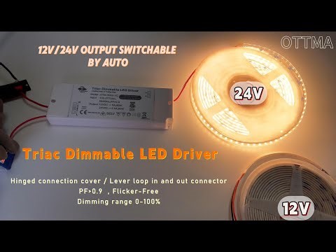 Stop Stocking 2 Drivers! OTTIMA's 12V/24V Auto-Switching Triac LED Driver#leddriver #ledpowersupply