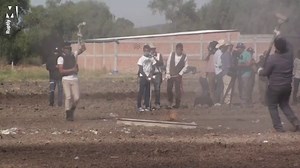 Graphic: Mexican daredevils celebrate exploding hammer festival